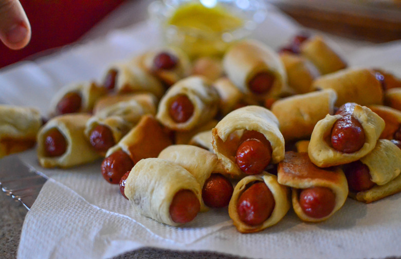 Pigs in a Blanket with Honey-Mustard Sauce