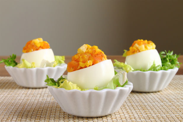 Salmon Deviled Eggs