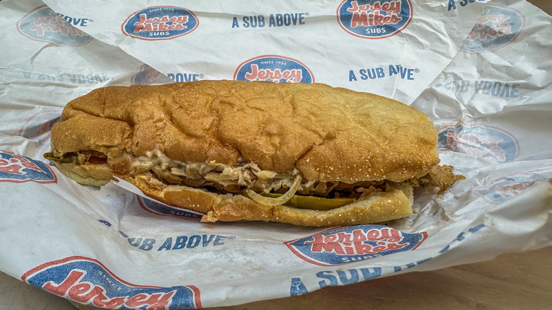 Jersey Mike's Big Kahuna chicken cheese steak sub