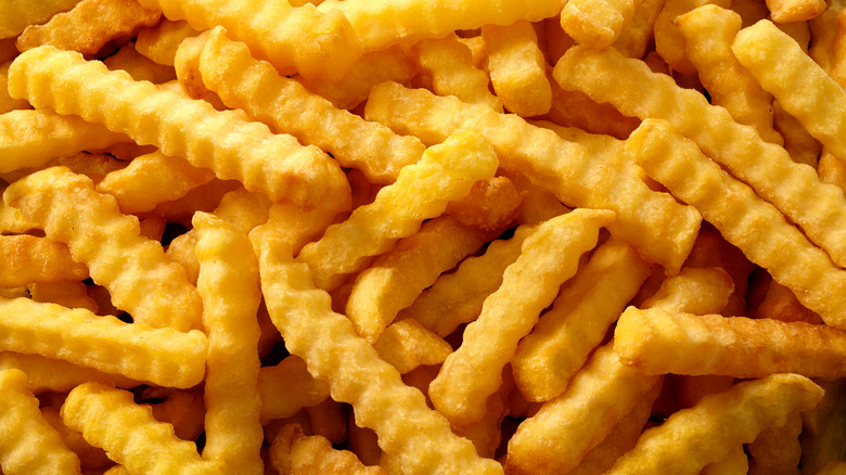 Crinkle-cut french fries