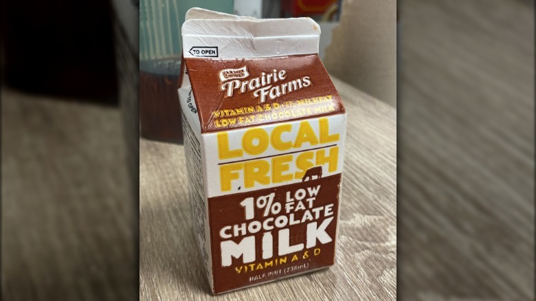 Chocolate milk carton