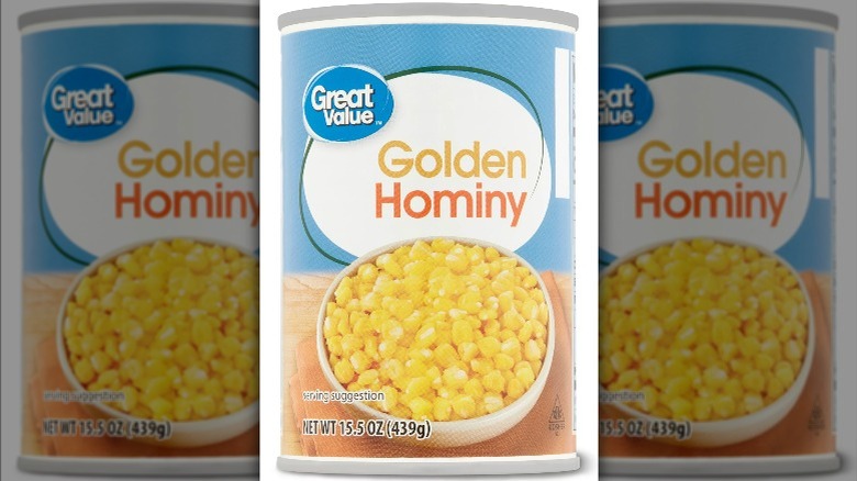 Great Value golden hominy can