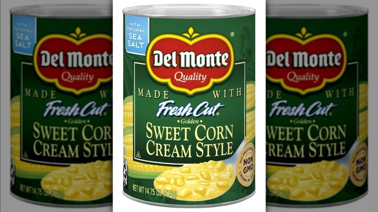 Del Monte creamed corn can