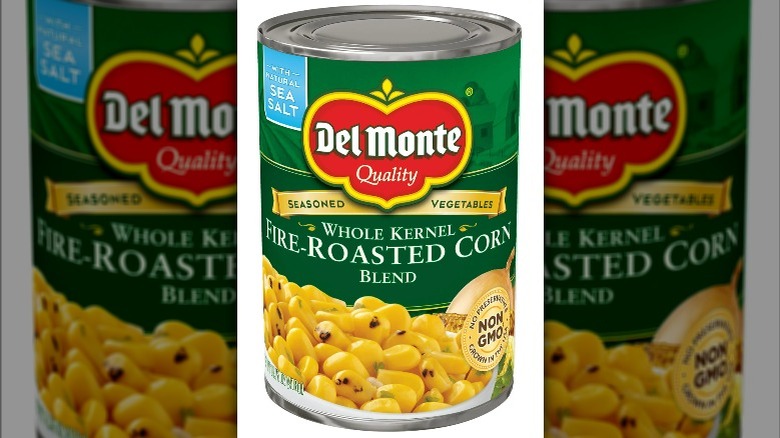 Del Monte fire-roasted corn can