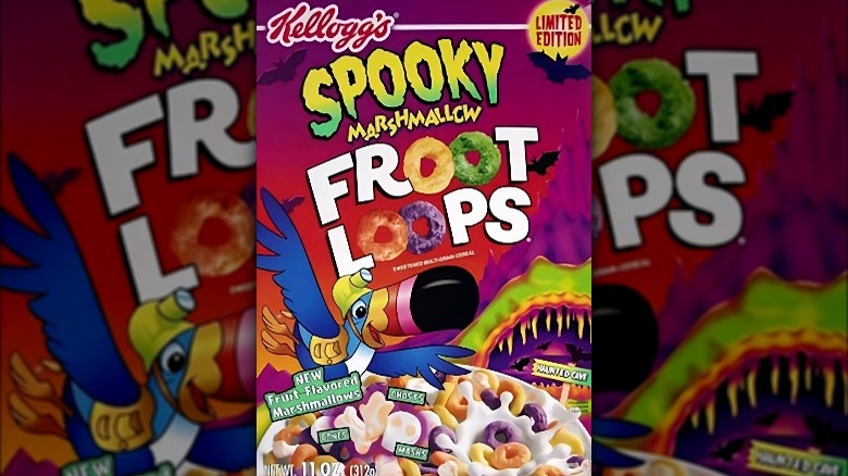 Spooky Marshmallow Froot Loops Halloween cereal