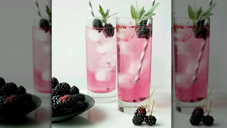 blackberry spritz cocktails