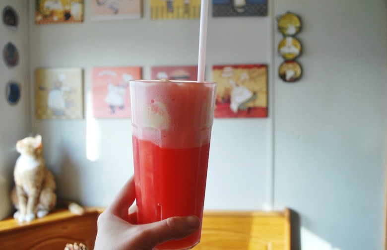 Homemade Strawberry Float