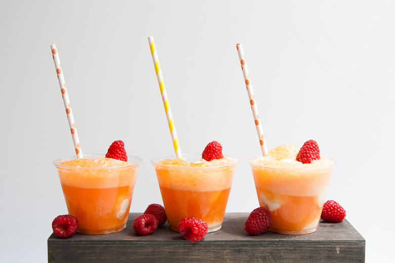 Vanilla and Orange Ice Cream Soda Float