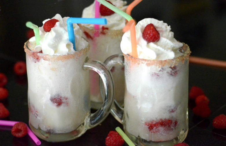 Raspberry Ice Cream Floats