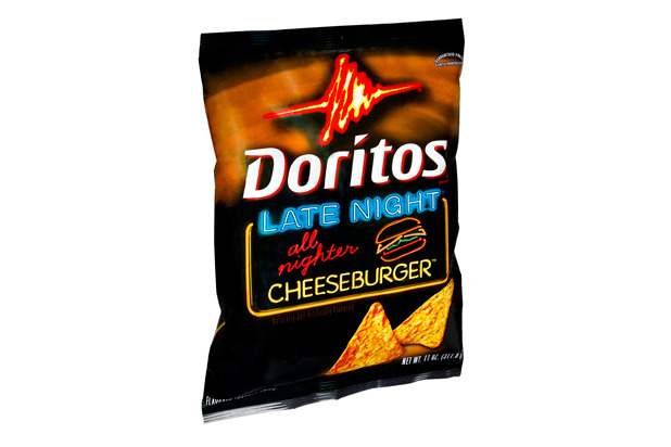 Doritos Late Night All-Nighter Cheeseburger Flavored Tortilla Chips 