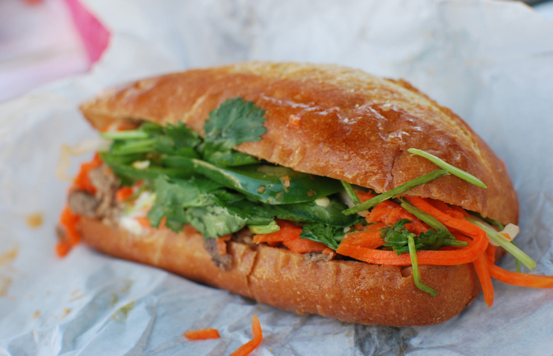 Banh Mi Dog with Sriracha Mayo 