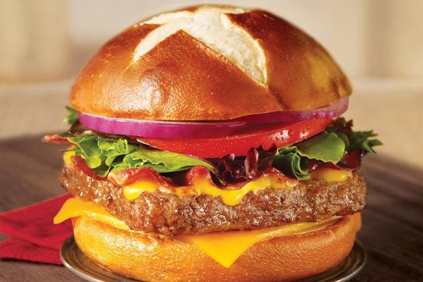 10) Wendy's Pretzel Bacon Cheeseburger