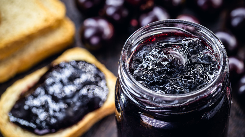 Jabuticaba jelly on toast