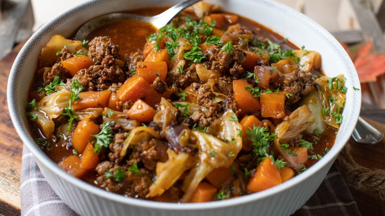 Ground beef stew