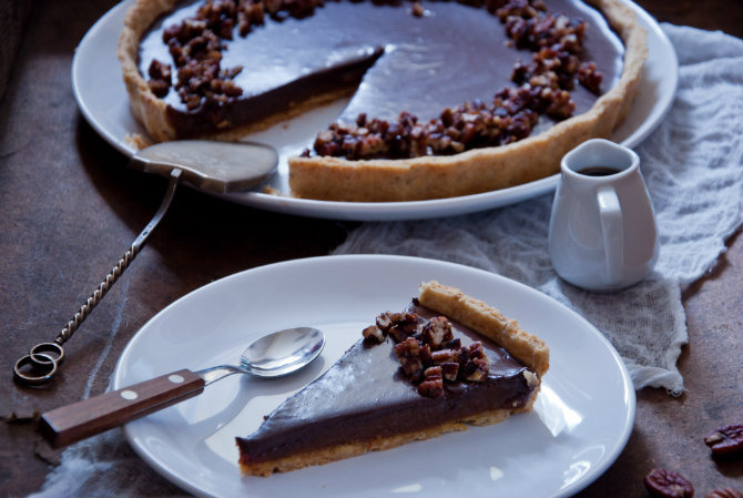 Chocolate Caramel Pecan Tart