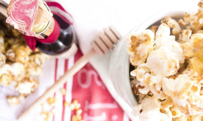 Honey-Whiskey Popcorn