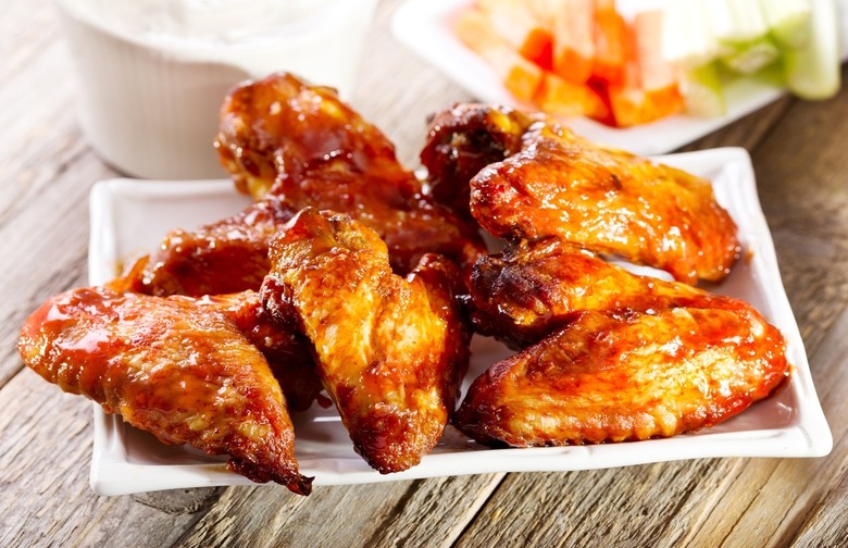 Apricot Chicken Wings and Chicken Vegetable Pasta 