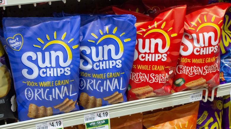 SunChip bags in grocery store