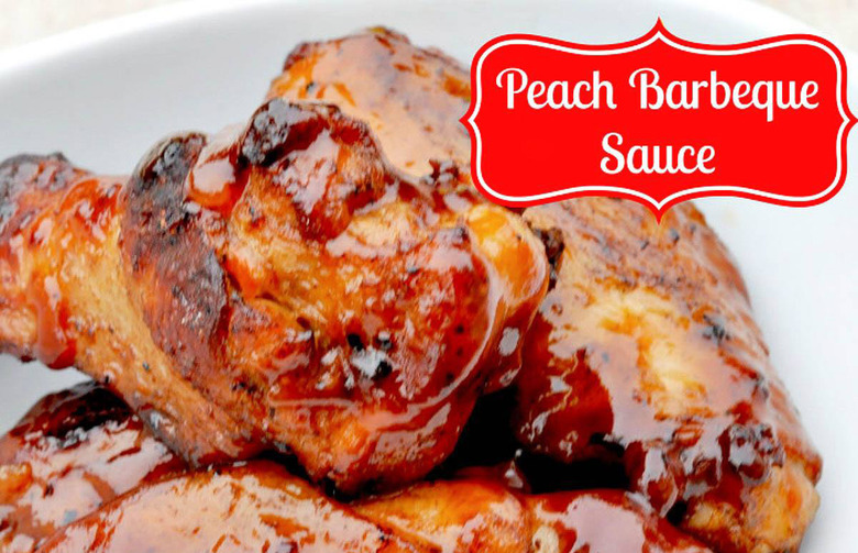 Grilled Chicken with Peach Barbecue Sauce