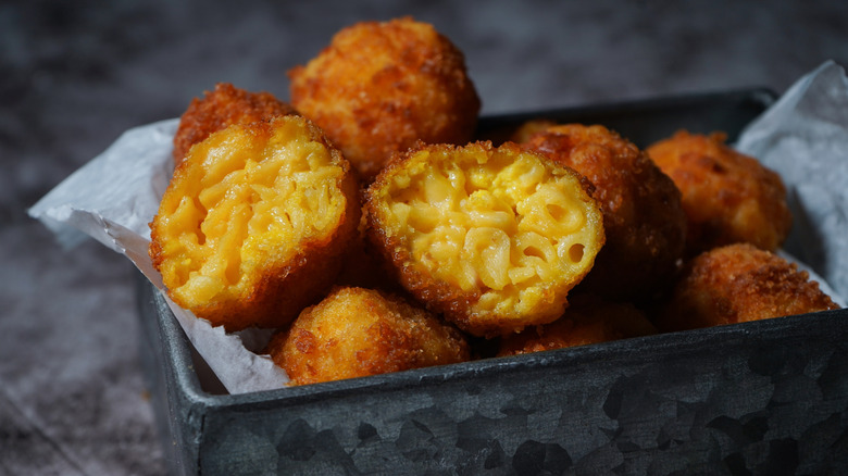 mac and cheese bites fried