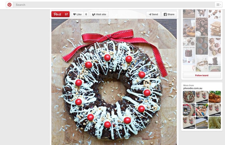 Chocolate Bundt Cake Wreath