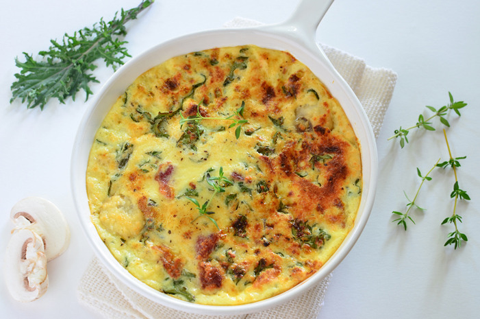 Pumpkin, Chorizo, and Kale Frittata