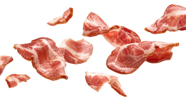 Pieces of bacon