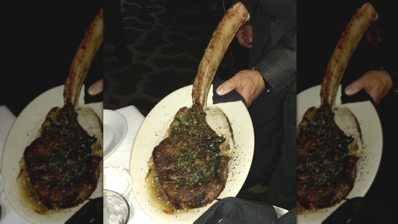 Ruth's Chris tomahawk steak