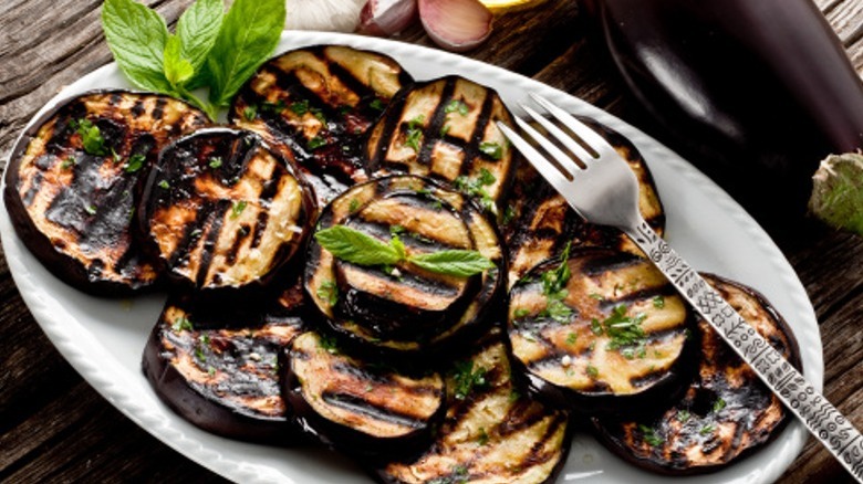 Grilled eggplant