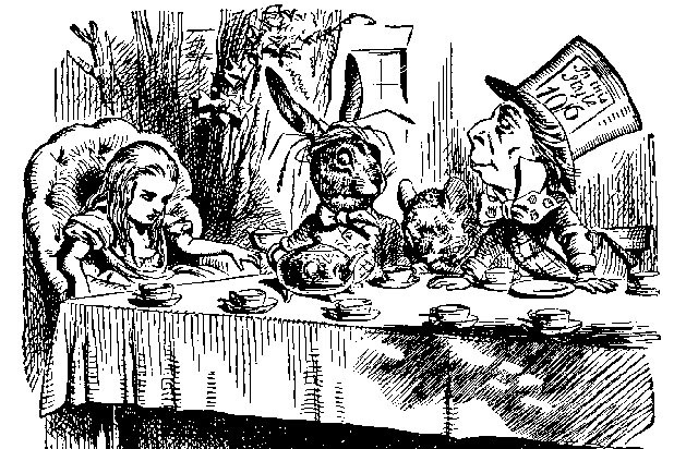 1. Lewis Carroll's Mad Tea Party