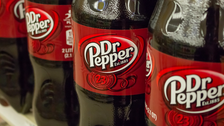 Dr Pepper bottles