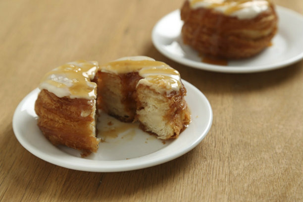  Salted Caramel Crescent Doughnuts