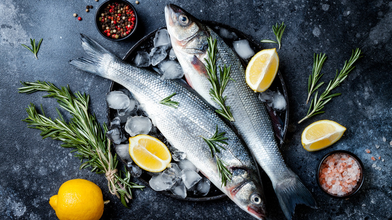 raw fish with seasonings