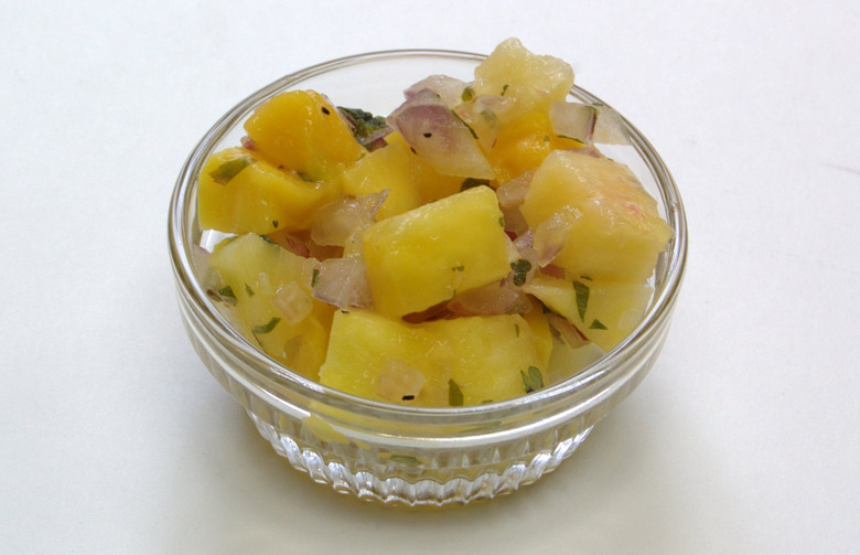 Grilled Pineapple Mango Salsa