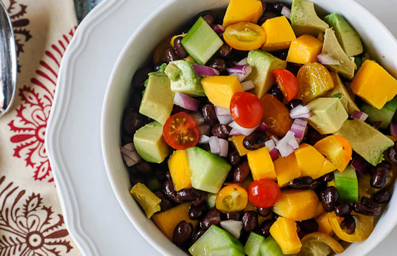 Tofu Mango Black Bean Salsa