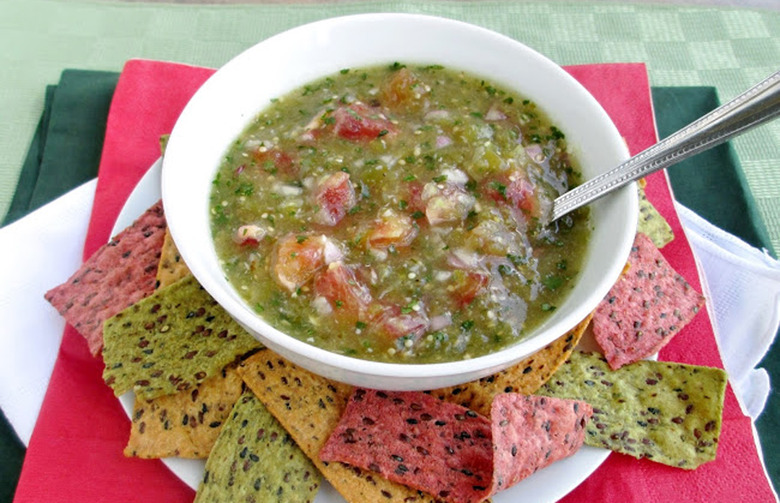 Orange Tomatillo Salsa 