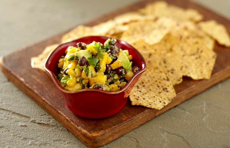 Black Bean, Wheat Germ, and Mango Salsa 