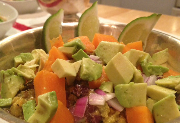 Avocado with Sweet Potato and Charred Onion Dip