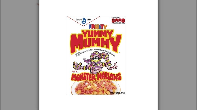 Yummy Mummy cereal box