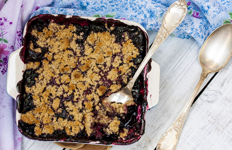 Healthy Blueberry-Peach Cobbler Recipe