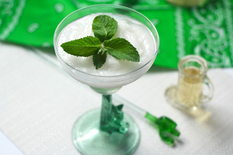 Fresh Spearmint Frozen Margaritas