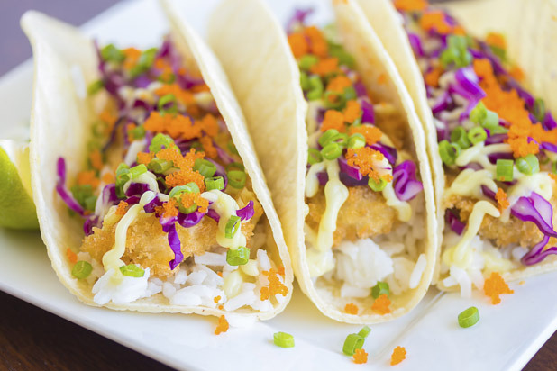 Fish Tacos with Chobani-Mango Salsa Recipe