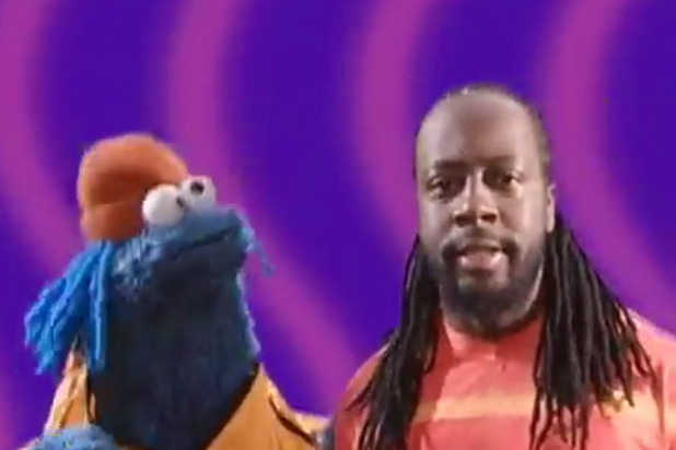 Cookie Monster and Wyclef Jean Rap