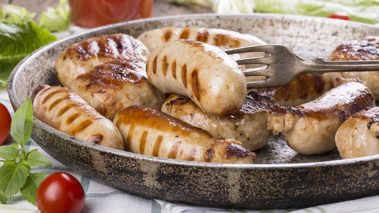 grilled chicken sausages