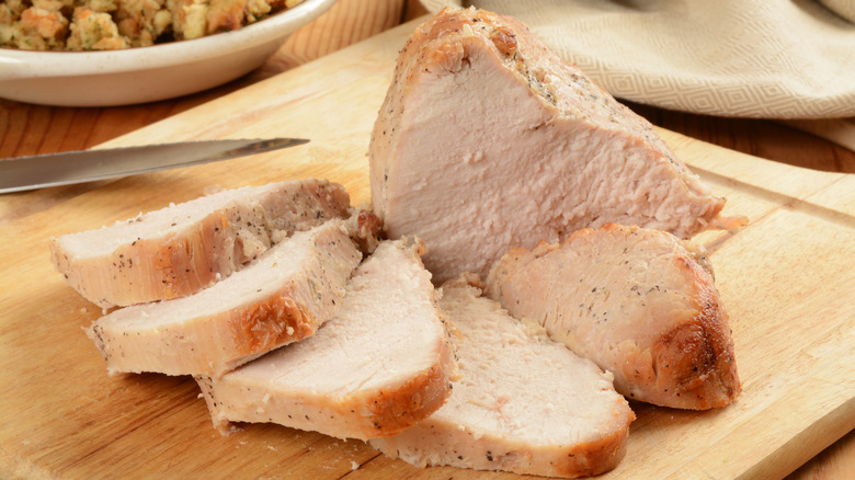 Sliced turkey breast