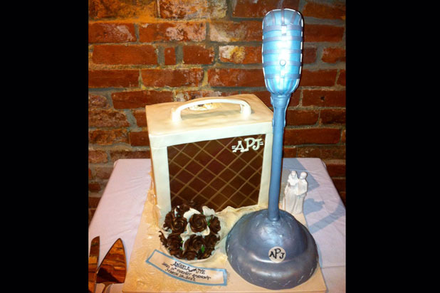 3. Vintage Microphone Cake