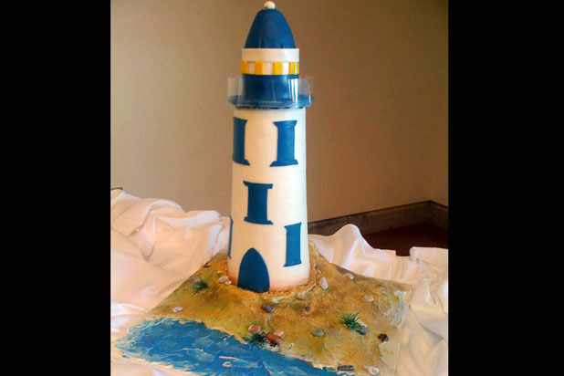 6. Lighthouse Cake