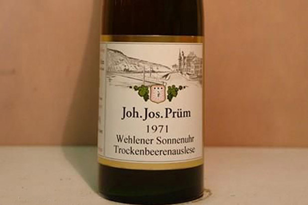 6. Joh. Jos. Prüm Riesling Wehlener Sonnenuhr Trockenbeerenauslese 