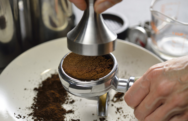 Coffee Grounds on Mocha Ice-cream