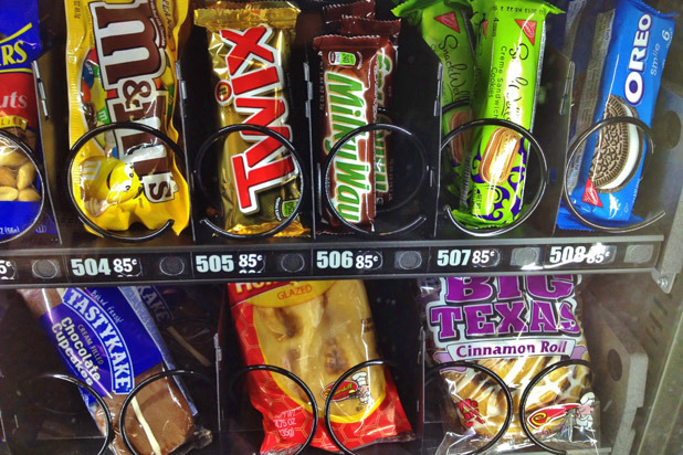 6.  Vending Machine Calorie Counts